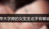 带木字旁的女宝宝名字有哪些