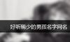 好听稀少的男孩名字网名
