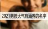 2021男孩大气有涵养的名字