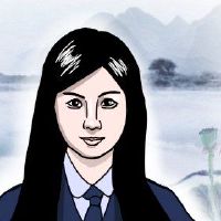 女人是富人和罕见的,手中有一个财富。