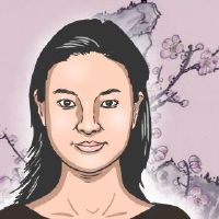 没有职业的女性的脸并不粗糙