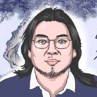 轻松离婚的男人面对白色的干净