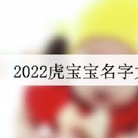 2022虎宝宝名字大全女